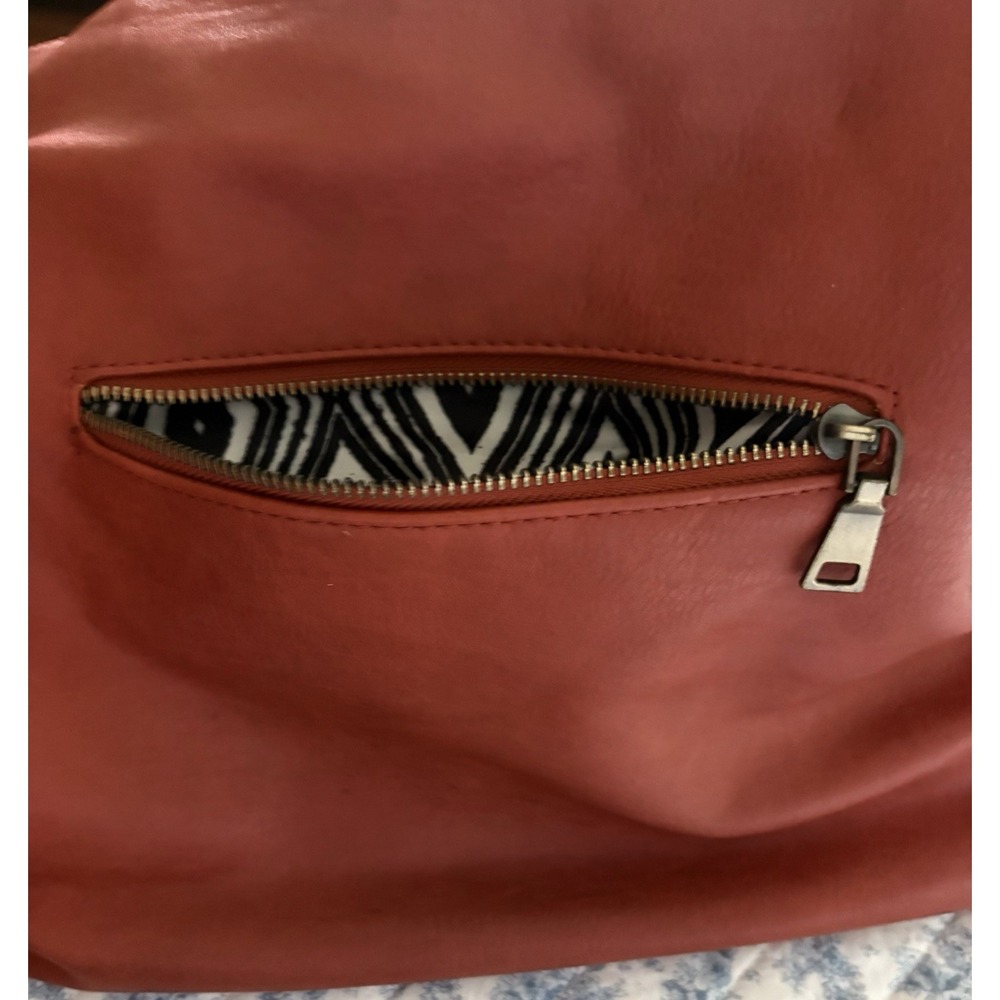 Antik Craft Vegan Leather Purse Numerous Compartments Great Autumn Burnt Orange - Picture 9 of 14